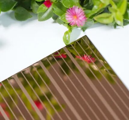 Vernice in oro rosa finitura specchiatura incisa lamiera in acciaio inossidabile piastra di decorazione spessore 1,0 mm