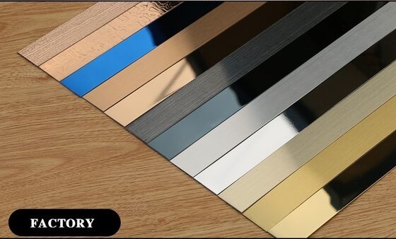 Prezzo buono Produttore Nastro adesivo a rotolo piatto in metallo inossidabile con rivestimento in PVD in linea