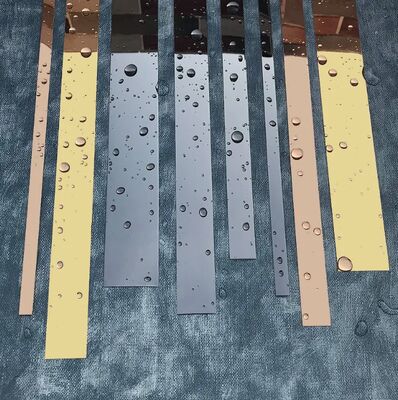 Decorazione murale a bordo metallo flessibile