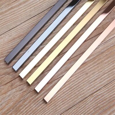 Prezzo buono 304 in acciaio inossidabile U Profile Tile Trim con PVD Color Coating in 10 piedi di lunghezza in linea