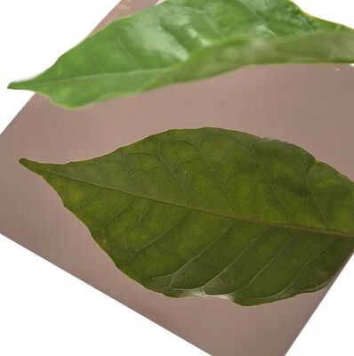 Pannello durevole in acciaio inossidabile a specchio oro rosa 304 per la decorazione domestica
