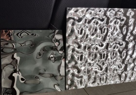 Acciaio inossidabile a ondulazione d'acqua specchio: piastra decorativa ad alto riflesso