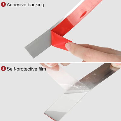 Superficie della linea di taglio PVD Color Coated Stainless Steel Tile Trim Flat Adhesive Roll