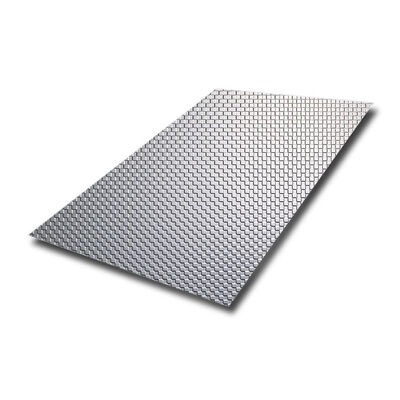 Foglio di acciaio inossidabile in rilievo con spessore di 0,85 mm e lunghezza di 3048 mm per pannelli murali decorativi
