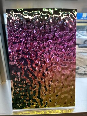 0.65mm Spessore Specchio d'argento Finitura PVD lamiera in acciaio inossidabile per soffitti e decorazioni murali