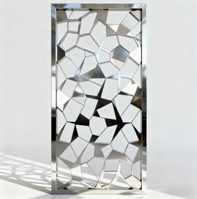 Specchio Finish Taglio laser in acciaio inossidabile schermo decorativo divisorio