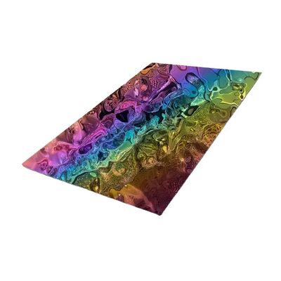 PVD Rivestito Arcobaleno Specchio Acqua Ripple lamiera di acciaio inossidabile 304 Grado spessore 0,65 mm piastra decorativa