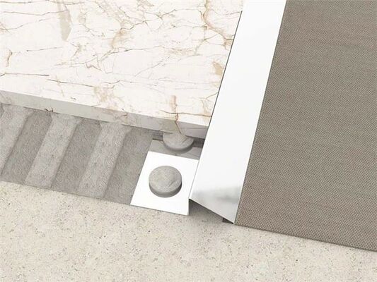 Prezzo buono 0.25 pollici PVD Coated Tile Edge Trim con dimensioni personalizzabili in acciaio inossidabile in linea