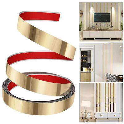 Prezzo buono Lussureggiante in acciaio inossidabile Decorative Flat Bar Trim For Furniture & Wall in linea