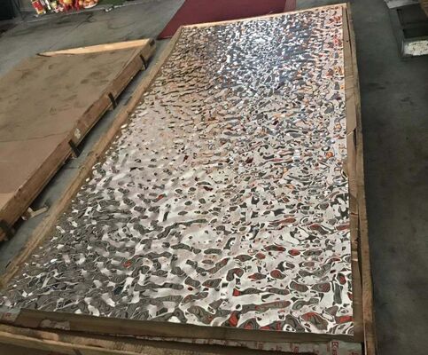 Stainless Steel Water Ripple Mirror Sheets For Luxury Interior Design