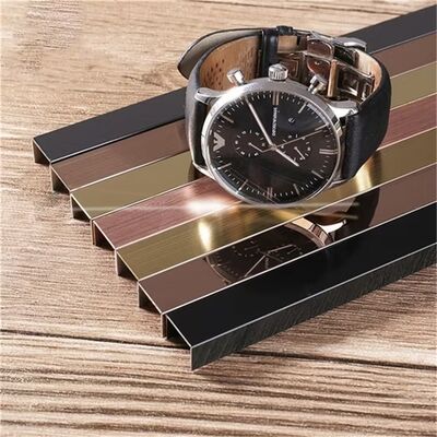Profilo metallico 201 Rivestimento per piastrelle a forma di U in acciaio inossidabile con 10 piedi 8 piedi