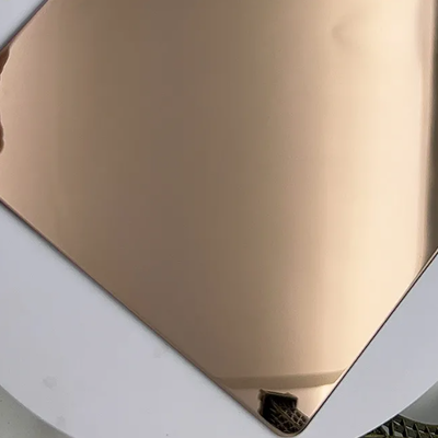 304 Rose Gold Mirror lamiera in acciaio inossidabile per ascensore e hotel