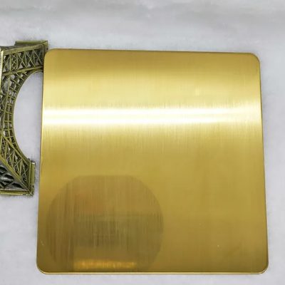 Prezzo buono Pannello in acciaio inossidabile in oro e titanio bruscato 1220x2440 in linea