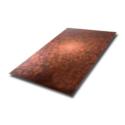 Effetto di modello di fiamme feroci Finitura antica 304 Grade Decorativa lamiera in acciaio inossidabile Placca SS