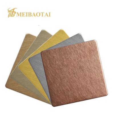 Prezzo buono Lamiera sottile decorativa di acciaio inossidabile 3mm tecnica di Viberation di 304 gradi in linea