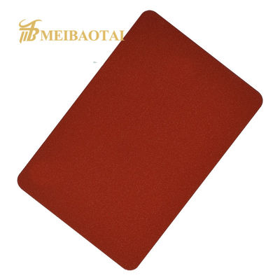 1219 mm di larghezza PVD Color Coated Sandblasted Decorative Stainless Steel Sheet per le pareti della cucina