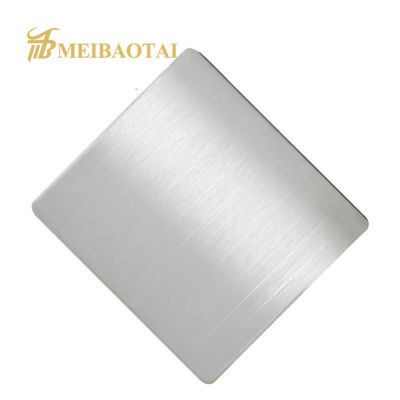 Lastra in acciaio inossidabile 430 con finitura spazzolata e rivestimento PVD 1219x2438mm per pannelli murali e finiture
