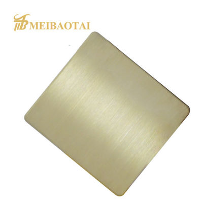 Pannello in acciaio inossidabile rivestito in PVD di grado 430 con pellicola in PVC 8c per applicazioni architettoniche