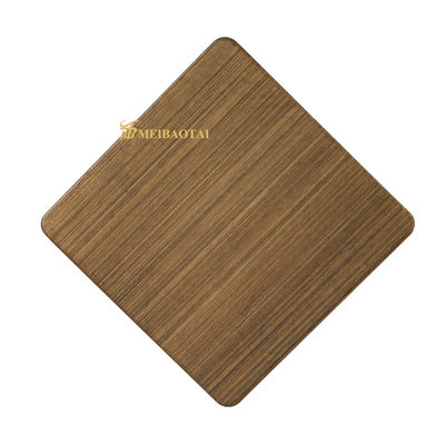 8c PVC Film 304 Grade Hairline Stainless Steel Sheet Wall Plate in 1219x2438mm Dimensioni