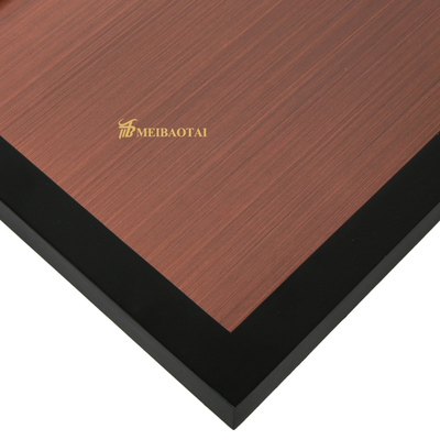 Strati bronzei 4x10 di acciaio inossidabile della linea sottile con la norma del film JIS del PVC 7c