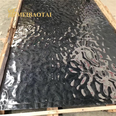 201 grado specchio d'argento rifinitura d'acqua ondulazione lamiera in acciaio inossidabile larghezza 1m per pannelli decorativi