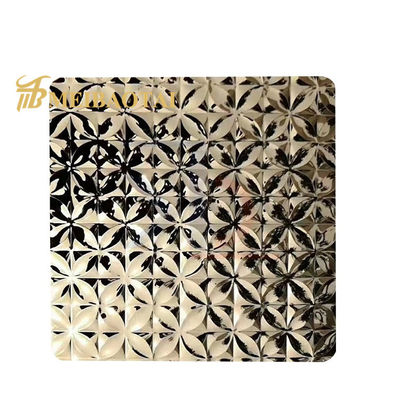 Prezzo buono 201 Acciaio inossidabile Oro argento PVD rivestito spessore 0,85 mm lamiera in acciaio inossidabile in rilievo per piastre decorative in linea