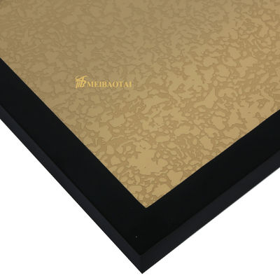 Prezzo buono Lastra in acciaio inossidabile inciso a specchio dorato da 3048 mm per decorazione di cabine ascensore in linea