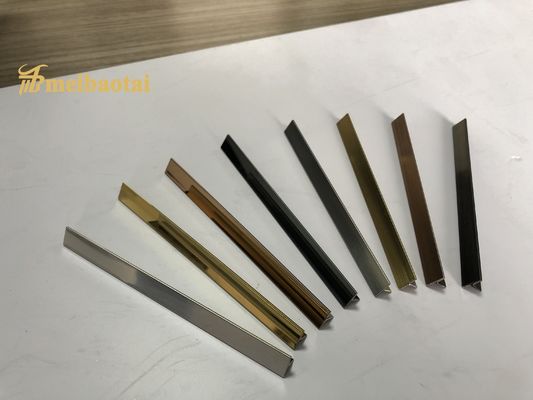 Prezzo buono Specchio e linea sottile decorativi di colore della disposizione delle mattonelle di acciaio inossidabile della scanalatura di T in linea