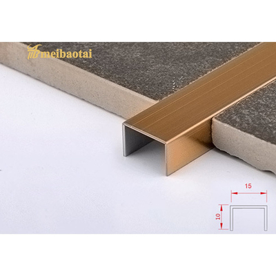 Disposizione 12mm, disposizione 0.65mm delle mattonelle di acciaio inossidabile di ASTM del bordo del pavimento di acciaio inossidabile