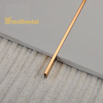 Prezzo buono Profilo a U in acciaio inossidabile da 6 mm PVD Oro Rosa per piastrelle con standard JIS per decorazioni murali in linea