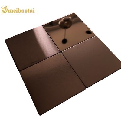 Lastra decorativa in acciaio inossidabile con finitura a specchio, dimensioni 4x8, spessore 0,6 mm