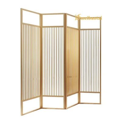 Prezzo buono 201 Divider in acciaio inossidabile con trattamento in ottone PVD e dimensioni personalizzate per il soggiorno in linea