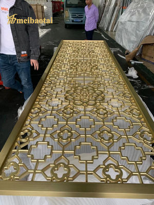 Prezzo buono Rivestimento standard dell'en PVD del divisorio della struttura d'acciaio dell'oro SS201 in linea