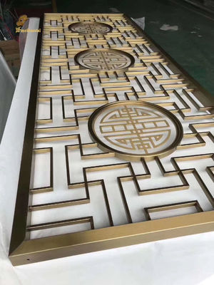 Prezzo buono Ss304 divisore di stanza in acciaio inossidabile colore dorato decorazione parete linea di capelli in linea