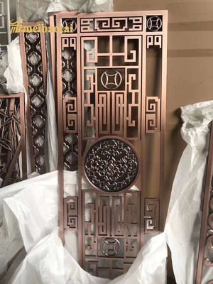 Prezzo buono Hotel stile in acciaio inossidabile, ferro, alluminio schermo di decorazione divisore camera in linea