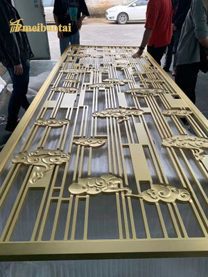 Prezzo buono Molti Stile Oro Rosa Bronzo Oro Colore In Acciaio Inossidabile Camera Divider Decorazione Hotel, casa in linea