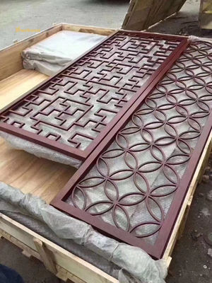 Prezzo buono 201 304 divisore di stanza in acciaio inossidabile finitura specchio in bronzo antico in linea