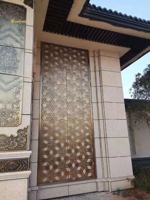 Prezzo buono Disegno personalizzato Rose Gold Hailrine divisore di stanza in acciaio inossidabile Decorazione del muro in linea