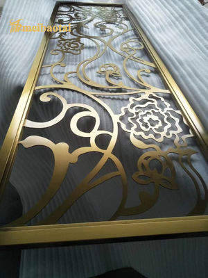 Prezzo buono MBT divisore di stanza in acciaio inossidabile 0.3mm Decorazione alberghiera Dimensioni personalizzabili in linea