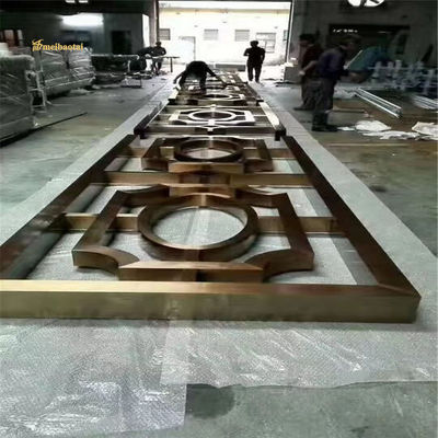 Prezzo buono 201 304 divisore di stanza in acciaio inossidabile decorazione alberghiera dimensioni personalizzabili in linea