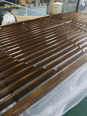 Divider in acciaio inossidabile marrone con dimensioni personalizzate per spazi moderni