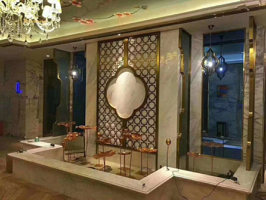 Prezzo buono Disegno vuoto spessore 40 mm dimensione personalizzata divisore di stanza in acciaio inossidabile divisore di stanza in metallo in linea