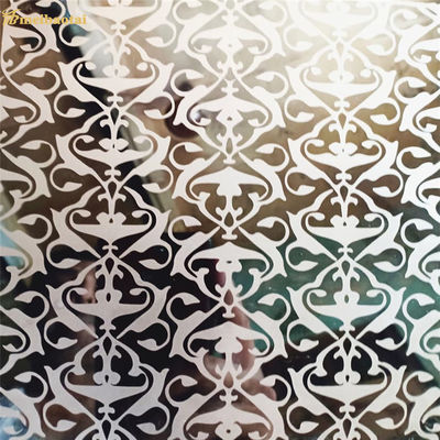 Specchio inciso in lamiera di acciaio inossidabile di grado 304 Spessore 0,55 mm Piastra decorativa