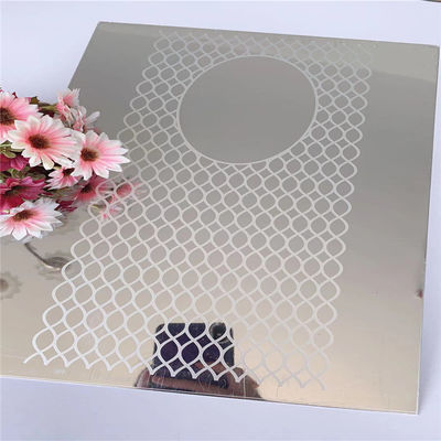 304 lamiera in acciaio inossidabile con finitura specchio oro 1219x2438mm per decorazione ascensore
