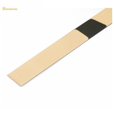 Bordo decorativo autoadesivo per piastrelle da parete in acciaio inossidabile 304 con lunghezza di 3048 mm