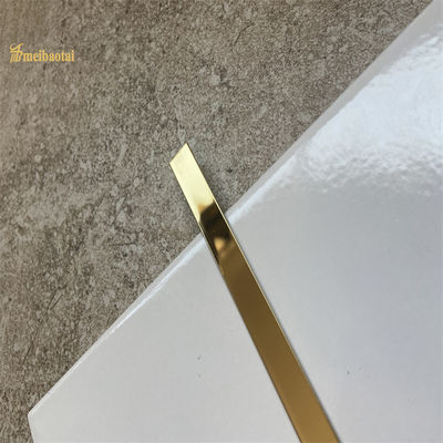 Prezzo buono 304 Acciaio Inossidabile Battiscopa Piastrellato con Superficie a Specchio e Lunghezza 3048mm per Parete e Pavimento in linea