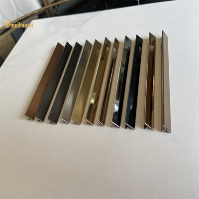 Profil decorativo in forma di T Decorative metal tile trim 2440mm lunghezza