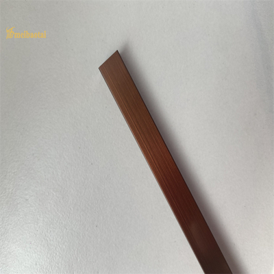 Scanalatura Profilm di spessore U di Champagne Stainless Steel Tile Trim 0.6MM