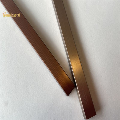 Bocchetta per piastrelle in acciaio inossidabile bronzo antico lunga 2,4 metri e anti-impronta per angoli decorativi a parete