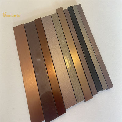 Finitura Capelli Colorati Acciaio Inossidabile 304 Profilo U6 U8 U12 per Bordatura Decorativa